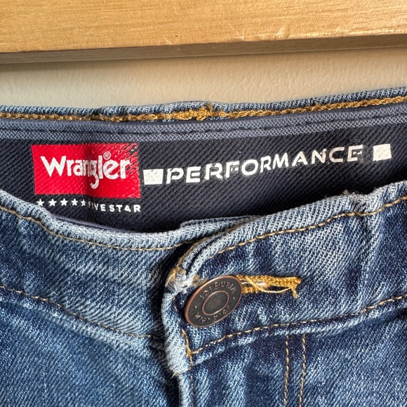 Wrangler 5 Star Performance Mens Blue Jeans 30x30 Comfort Elastic Waist Workwear - Picture 4 of 15